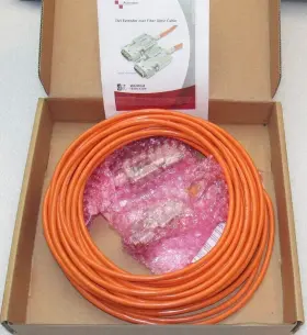 Avenview 606825937684 New 49ft 15 M Fo-dvi-15-mm Dvi-d Extender Over Fiber Optical Cable