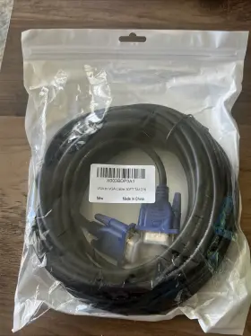 L-vga-mm-100f Ax New 30 Ft Vga To Male Cable M-m 15pin Svga Monitor Lcd Led Wire 30m