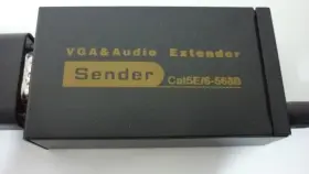Vga-rj45-60m Ax Vga Over Network Cable Adapter Extender Repeater Rj45 Cat5e Cat6 60m 1080p