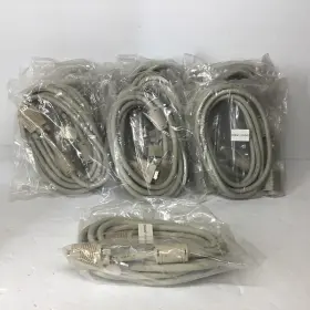 Svga-10mmb Battleborn Lot Of 10 - 10ft Vga Cable With Ferrites Hd15 15-pin Male-to-male Biege