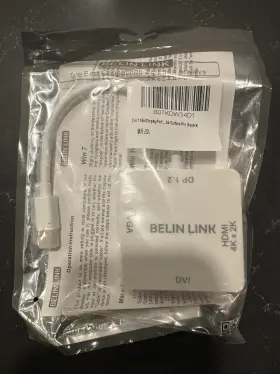 B07kdw34d1 Belin Link Dp 1.2 To Hdmi Vga Dvi 4k 3-in-1 - Usb-b