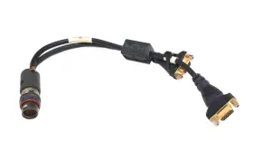 135-0354-02b Belkin Lemo Fgn.3f To Dual Svga Hd15 Female Breakout Splitter Cable 14 Inch