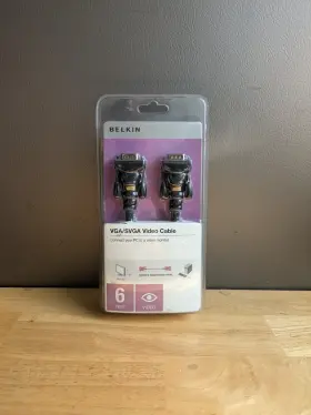 Belkin 385593765960 Vga/svga Video Cable Nib 6 Feet
