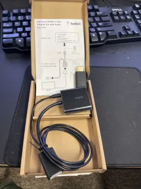 B2b137-blk Belkin Universal Hdmi To Vga Adapter With Audio
