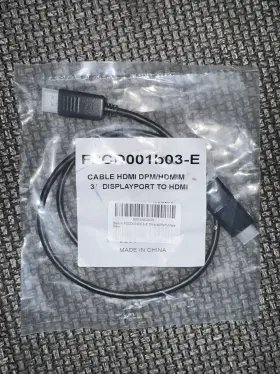 F2cd001b03-e Belkin 3 Ft. Black Displayport To Hdmi Cable Male