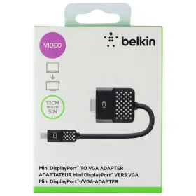 F2cd028bt Belkin 5-inch Mini Displayport To Vga Adapter - Black