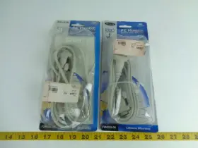 F2n025-06 Belkin Lot Of 2 New Pro Series Pc Monitor Extension Cables Vga Svga