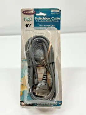 Belkin F3d111-10 Pro Series Db25 Male To Cable 25 Conductor Straight Through Ser/par