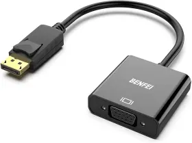 Benfei 445046856830 Displayport To Vga Gold-plated Uni-directional Dp Computer Screen