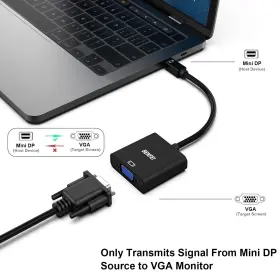 Benfei 606682478863 Mini Displayport To Vga Adapter Dp Display Port Thunderbolt Com #2