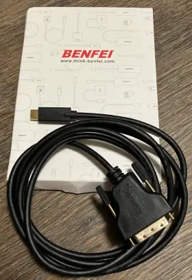 Benfei 971785940222 Usb C To Dvi 6 Feet Cable Type-c Thunderbolt 3/4