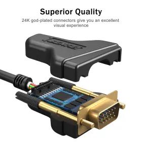 Benfei 971785941724 Vga Cable To With Ferrites 4.5 Meter #3