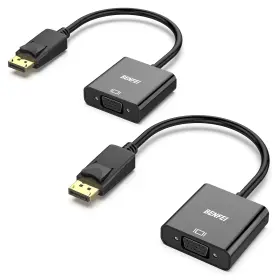 Benfei 971785942349 Displayport To Vga 2 Pack Gold-plated Uni-directional Dp Computer Scre