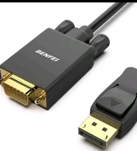 Benfei B Usa 105black - 2 Pack Vga Cable To Display Port Feet