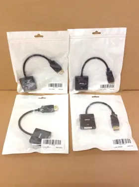 X001741gkh Benfei Lot Of 4 New Dvi To Display Port Adapter Cable Free Shipping