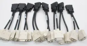 91004086-t Bizlink Lot Of 8 Dms-59 Male To Two Single-link Dvi Female Adapter Cable