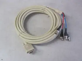 Bbc515001 Black Box Corporation Heavy Duty 10ft Rgb 5 Bnc Plug M To 15-pin Vga Male Video Cable