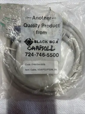 Ehn154-0005 Black Box Blackbox Servswitch To Keyboard/monitor/ Mouse Cable 5-ft