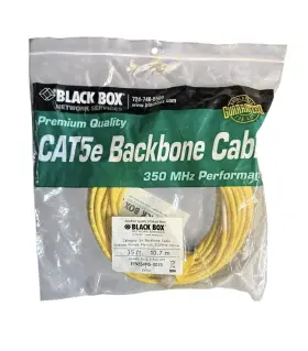 Eyn854ms-0035 Black Box Cat5 Backbone Patch Cable Straight Pinned 350mhz 35ft