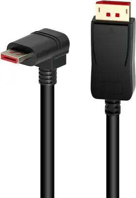 Bolaazul-dp14-90-1800-b Bolaazul 90 Degree Displayport 1.4 Adapter Cable Right Angle Display Port