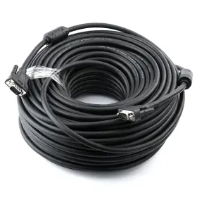 Branded 600649506385 100 Feet Vga Cable Male To For Computer Monitor 1080p 100ft Black