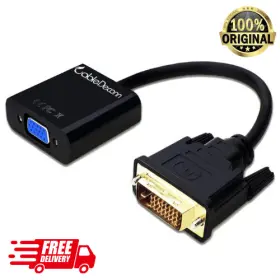 E0309 Branded Fba Cabledeconn Active Dvi-d Link 24 1 Male To Vga Female M/f Video Cable Adapter