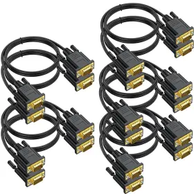 Gfuso05k Branded Vga Cables 3ft 10-pack Computer To Monitor Cable Black