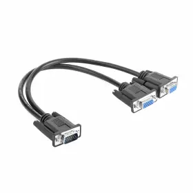 Bubucam 768622858224 Vga Y Splitter Cable 1 Male To 2 Female Adapter Dual Monit