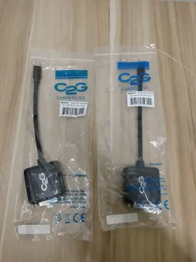 54311 C2g 065030840279 Lot Of 2 8in Mdp M To Dvi F Blk