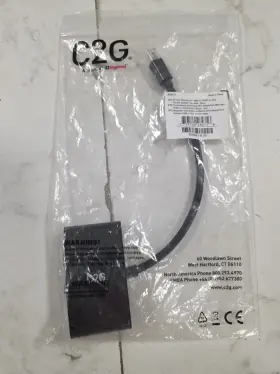 35997509 C2g 28271 Mini Displayport To Hdmi Or Vga M F Adapter Black 8 Inch Item#