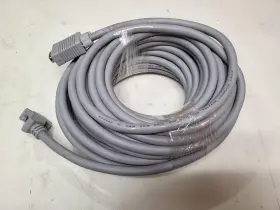 35008 C2g New - 50ft Shielded Hd15 Sxga M/m Monitor Cable With 45 Angled End