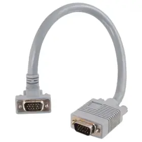 35562 C2g Premium Shielded Hd15 M/m Sxga Monitor Cables 1 Foot Gray Lot Of 3
