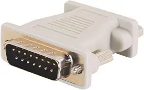 02902 C2g 445043871805 Mac Db15 Male To Vga Hd15 Female Adapter Beige