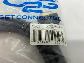 50259 C2g Cables To Go Flx Vga Video Cable M/m 65% Braid Without Ferrites 25ft #2