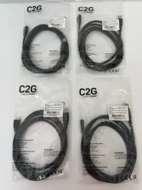 54177 C2g 2m Usb 3.0 A/m To 5p Micro B/m Black Cable New Lot 4
