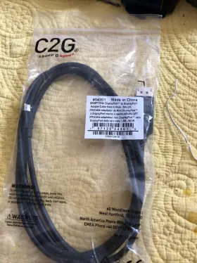 54301 C2g New Lot Of 5 6ft 1.8m Mini Displayport To Adapter Cable Amx