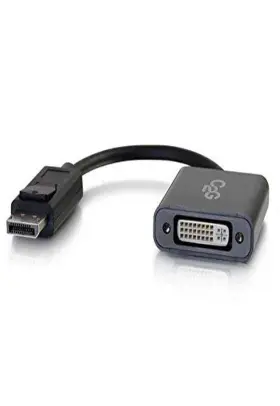54317 C2g Black 8 Inch Active Displayport To Dvi D Cable Adapter For Laptop Projector M