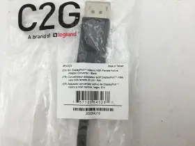 54323 C2g Csg 8in Displayport Male To Vga Female Active Adapter Converter - Black #2