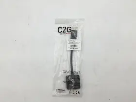 54323 C2g Csg 8in Displayport Male To Vga Female Active Adapter Converter - Black