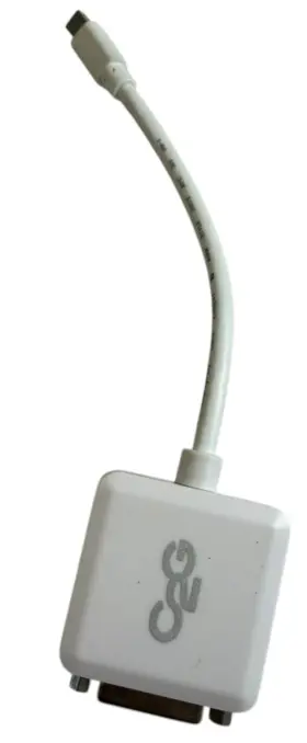 61996690 C2g Mini Displayport To Dvi-d Dual Link Adapter 8in