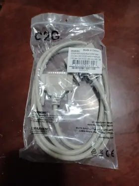 02655 C2g/cables To Go Db25 M/f Serial Rs232 Extension Cable Beige 6 Feet 1.82 Meters