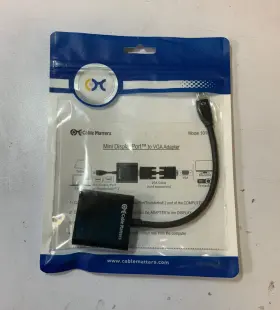 101003 Cable Matters Mini Displayport To Vga Adapter Black Inch G1b