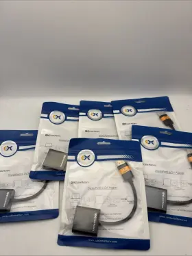 102002 Cable Matters Lot Of 6 Displayport To Dvi Adapters New
