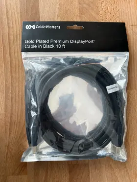 102005-10 Cable Matters New Displayport Gold 10 Ft