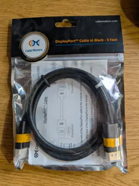 102005-3 Cable Matters 4k Displayport To Dp 3 Feet