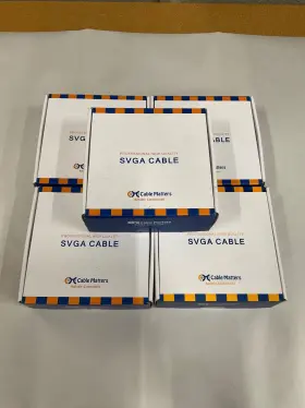 108002-35 Cable Matters Lot Of 5 35ft Ferrite Vga Display With 3.5mm Stereo Audio