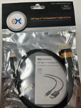 201036 Cable Matters Usb-c To Displayport 1m/3.3ft New Sealed #2