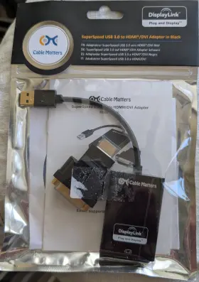 Cable Matters 738435983260 Usb To Hdmi/dvi Adapter Displaylink