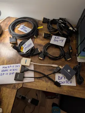 Cm23432 Cable Matters Dvi Display Port Lot Switch Adapters