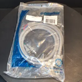 02561 Cable To Go 6ft Vga 5bnc Video Adapter Woven Shield 24awg Hd15/rgbhv Pc Cctv Dvr Gray